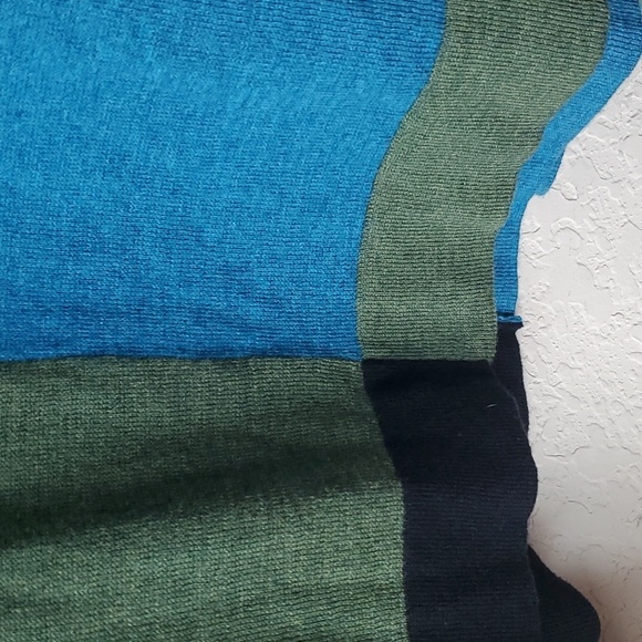 Lane Bryant Knit Poncho Color Block Soft Poncho 14-20 - Picture 6 of 9